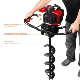 Мотобур Зубр МБ1-150 профес. 2-х такт. 1250Вт 1.7л.с. 43см3 8800об/мин