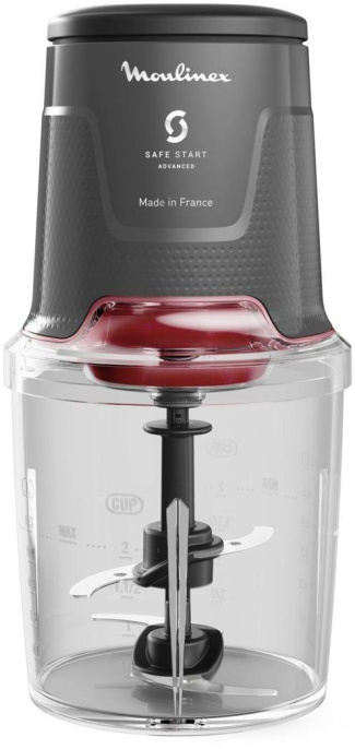Измельчитель электрический Moulinex AT740HF2 0.5л. 600Вт серый/красный (1510003082)