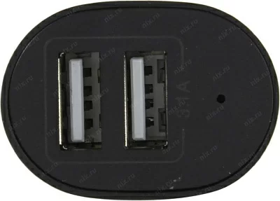 Автомобильное зарядное уст-во Smartbuy NOVA SBP-7000 USB (Вх.12-24V Вых.5V 15W 2xUSB)