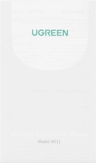 Мышь UGREEN M511 45012 Ergonomic Contoured-Shape Design Wireless Mouse 2.4 GHz - Black 45012_