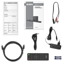 Саундбар SVEN SB-2150A, черный 180 Вт,USB,HDMI,ПДУ,Optical, Bluetooth,дисплей, беспроводной сабвуфер