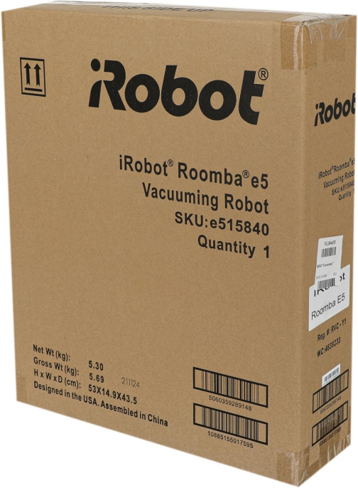 Робот-пылесос iRobot Roomba e5, серый/черный [e515840rnd]