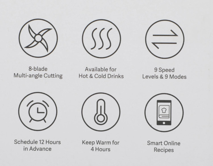 Блендер стационарный Xiaomi Smart Blender EU 950Вт белый