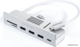 USB-C-концентратор Satechi Aluminum USB-C Clamp Hub для 24" iMac - Silver. Цвет: серебристый (ST-UCICHS)