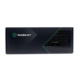 Клавиатура RASKAT KM002, USB, механическая, серый/зеленый [km002-green]