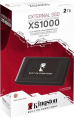 2ТБ Внешний диск SSD Kingston XS1000 SXS1000/2000GA, USB 3.2 Gen 2, запись - 1000МБ/с, чтение - 1050МБ/с, черный