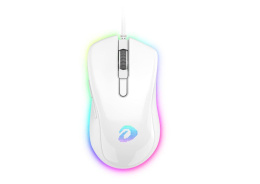 Мышь игровая проводная Dareu EM908 White белый , DPI 600-10000, подсветка RGB, USB кабель 1,8м, размер 122.36x66.79x39.83мм