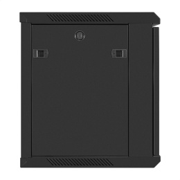 Шкаф телекоммуникационный 19" настенный 9U ExeGate EC-WM-9U.450.G.BLACK (19”, 9U, 600x450x500mm (ШхГхВ), передняя дверь закаленное стекло, съемные боковые панели, пыле- и влагозащита IP23, черный RAL 9004) EX298607RUS