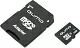 Карта памяти Qumo QM4GMICSDHC4 microSDHC 4Gb Class4 + microSD-- SD Adapter