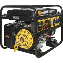 Бензиновый генератор Huter DY6,5LX, 220 В, 5.5кВт [64/1/75]