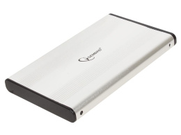 Gembird EE2-U2S-5-S Внешний корпус 2.5" Gembird EE2-U2S-5-S, серебро, USB 2.0, SATA, металл