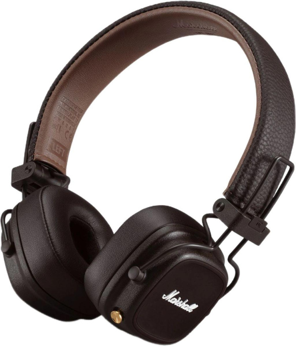 Наушники MARSHALL Major IV, 3.5 мм/Bluetooth, накладные, коричневый [major iv brown]
