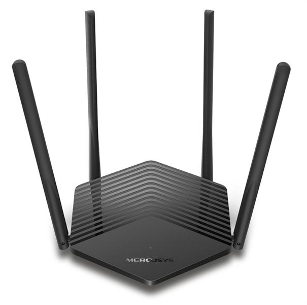 Роутер беспроводной Mercusys MR60X AX1500 10/100/1000BASE-TX черный