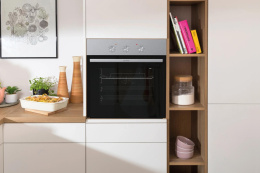 Духовой шкаф электрический Gorenje BO6727E03NX,  73л,  дверца с 2 стеклами,  черный