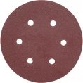 Круг шлифовальный на липучке, по дереву и металлу (6 отверстий, 150 мм, P120, 5 шт.) ELITECH 1820.099100
