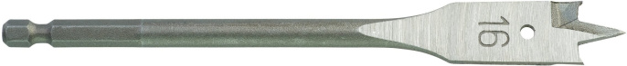 Сверло Milwaukee 16х152мм хвостовик 1/4" HEX 4932363135 для работы с твердой и мягкой древесиной и ДСП, 1/4" шестигранный хвостовик, центрирующее острие для точного засверливания, острые