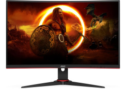 МОНИТОР 27" AOC C27G2E Black-Red VA, изогнутый, 1920x1080, 165Hz, 1 ms, 178°/178°, 350 cd/m, 80M:1, +2xHDMI 2.0, +DP C27G2E/BK