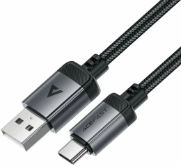 Кабель ACEFAST C20-04 USB-A To USB-C Aluminum Alloy Charging Data Cable - Black AF-C20-04-BK