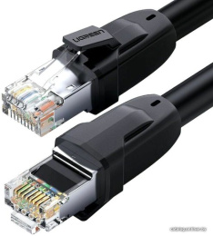 Кабель UGREEN NW121-70172; сетевой Cat 8 S/FTP, 24AWG, OD8mm, 40Гбит/с, 5m, Black