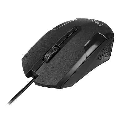 Манипулятор ExeGate Optical Mouse SH-9025L (OEM) USB 3btn+Roll EX279942RUS (USB, оптическая, 1000dpi, 3 кнопки и колесо прокрутки, длина кабеля 2м, черная, RTL)