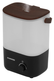Увлажнитель воздуха ультразвуковой StarWind SHC5310B,  3.0л,  черный/венге