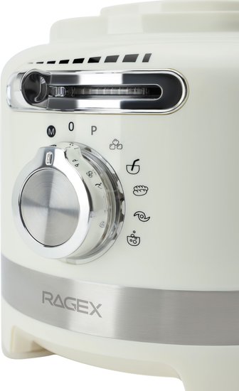 Кухонный комбайн 12 в 1 RAGEX R108, 3л, 1000Вт, цвет: 105 (зефирный)