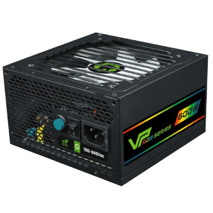 GameMax Блок питания ATX 600W VP-600-RGB 80+, Ultra quiet