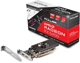 Видеокарта Sapphire PCI-E 4.0 11315-01-20G RX 6400 GAMING AMD Radeon RX 6400 4Gb 64bit GDDR6 2039/16000 HDMIx1 DPx1 HDCP Ret