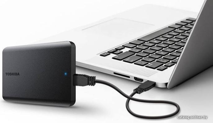 Жесткий диск Toshiba USB3.0 2TB HDTB520EK3AA Canvio Basics 2.5" черный