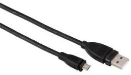 Кабель HAMA micro USB m - USB m , 0.75м, 1.5A, черный [00054587]