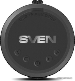 Портативная колонка Sven PS-210 Black Беспроводная передача сигнала по Bluetooth, 12 2 х 6 Вт, защита от воды IPx6 , воспроизведение музыки с USB-flash и microSD