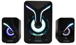 Колонки MICROLAB U270 Phenix черный {5 Вт + 3 Вт x2, Гармонические искажения: 0,5% 1 Вт 1 кГц , Частотная характеристика: 20 Гц - 20 кГц, Чувствительность: 1000 мВ, Соотношение сигнал/шум: 85 дБ, Раздел}
