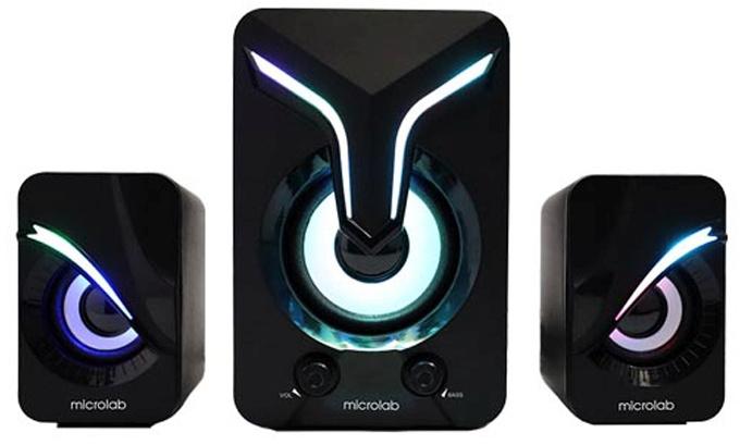 Колонки MICROLAB U270 Phenix черный {5 Вт + 3 Вт x2, Гармонические искажения: 0,5% 1 Вт 1 кГц , Частотная характеристика: 20 Гц - 20 кГц, Чувствительность: 1000 мВ, Соотношение сигнал/шум: 85 дБ, Раздел}