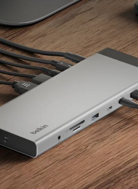 Belkin выпустила 14-портовую док-станцию с Thunderbolt 5 и зарядкой до 140 Вт