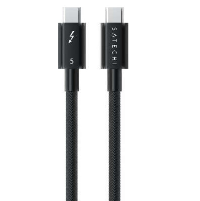 Кабель Satechi 240W Thunderbolt 5 Pro USB-C - USB-C Cable. Длина: 1м. Цвет: черный