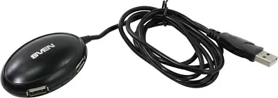 Разветвитель SVEN HB-401 Black 4-port USB2.0 Hub