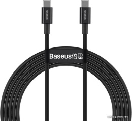 Кабель Baseus CATYS-B01 Superior Series Fast Charging Data Cable Type-C to Type-C PD 100W силиконовый 1m Black для смартфонов и планшетов, функции: передача данных, питание