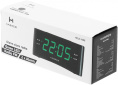 Радиобудильник Harper HCLK-1006 черный LED подсв:зеленая часы:цифровые AM/FM