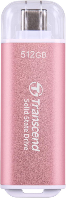 Внешний диск SSD Transcend ESD300 TS512GESD300P, 512ГБ, розовый