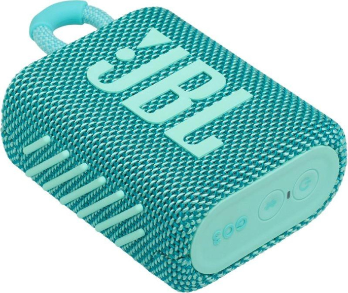 Колонка портативная JBL GO 3, 4.2Вт, бирюзовый [jblgo3teal]