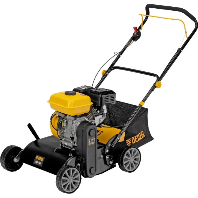 Скарификатор-аэратор бензиновый Denzel SAG-400, 212 см3, -15/+10 мм, 40 см 57802