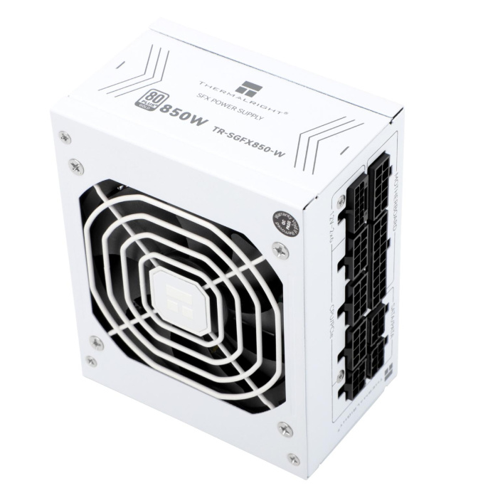 Блок питания 850W/ Power Supply Thermalright, 850W 80+ Gold SFX, 3.1, PCIe 5.1, Full modular, 1x24 20+4 pin, 1xCPU 8 4+4 pin, 2xPCIe*2 8 6+2 pin, 1x12VHPWR PCIe 5.1 12+4pin 600mm, 3xSATA3, 3xMOLEX4pin, Active, 92x92mm, 100x125x64mm, APFC, OPP, OVP, OTP, (