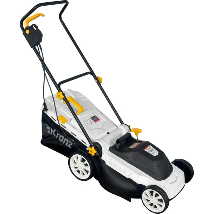 Электрическая газонокосилка KRANZ KR-2000, 2000 Вт, ширина 42 см, 6 уровней, 45 л KR-16-1241