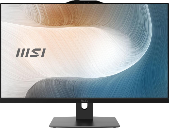 Моноблок MSI Modern AM272P 1MA-1463XRU 27" Full HD Core 3 100U 1.2 8Gb SSD256Gb Graphics без ОС GbitEth WiFi BT 120W клавиатура мышь Cam черный 1920x1080 9S6-AF8241-1463