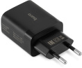 Сетевое зарядное устройство Buro BUWE1, 2xUSB-A, 10.5Вт, 2.1A, черный [buwe10s200bk]