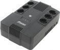 Источник бесперебойного питания PowerMan Brick 600 6117367 12V/7Ah, линейно-интеррактивный, 600ВА, 360Вт, 50Гц ± 10%, 6хShuko