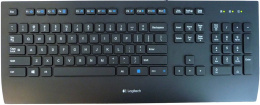 Клавиатура Logitech K280e, проводная, USB, мембранная, заводское нанесение кириллицы, черный [920-005215]
