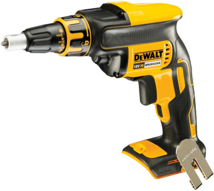 Шуруповерт DeWalt DCF620N-XJ (бесщеточный двигатель, тип патрона: шестигранный (HEX), 1/4, источник питания: аккумулятор, Li-Ion, 18В, выходная мощность: 435Вт, регулировка оборотов, 4400об/мин, крутящий момент: 30Нм, подсветка)