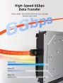 Кабель CABLETIME CAS2E (CT-SATA3-B0.5) 0.5 м, Orange, SATA 3.0