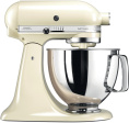 Миксер KitchenAid настольный с откидным блоком Artisan 4.8 л, кремовый 5KSM125EAC